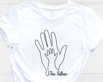 Father Hand Shirt, Dad and Baby Hand Shirt, Kids Hand Shirt, New Dad Shirt, Father's Day Shirt, Family Hand Love Shirt,