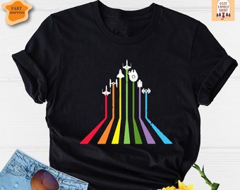 Star Wars Rainbow Shirt, Disney LGBTQ Shirt, Star Wars Gay Shirt, Star Wars Lesbian Shirt, Star Wars LGBT Shirt, Gay Pride Shirt