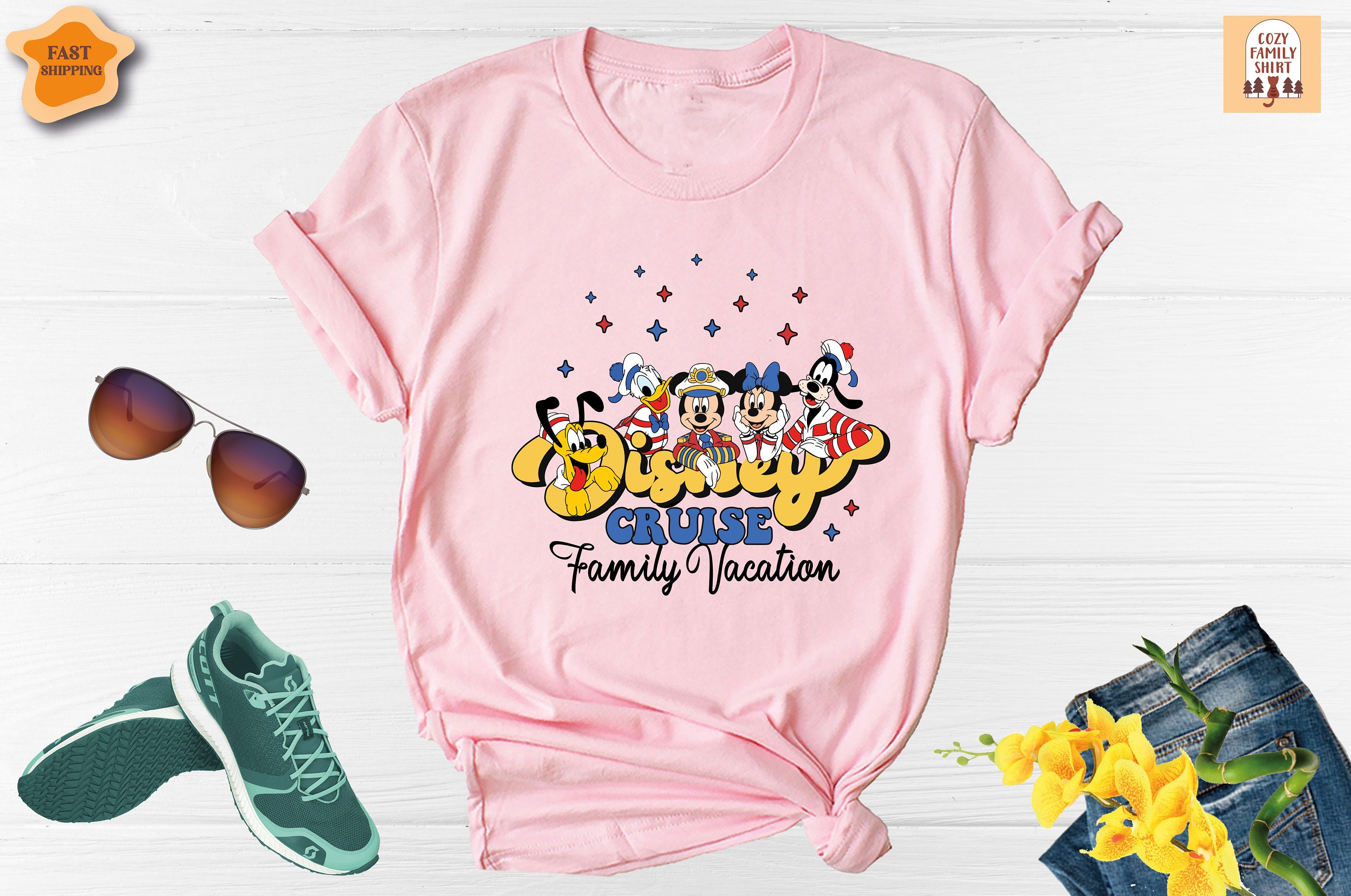 Disney Cruise Family Vacation Shirt, Mickey and Friends Shirt