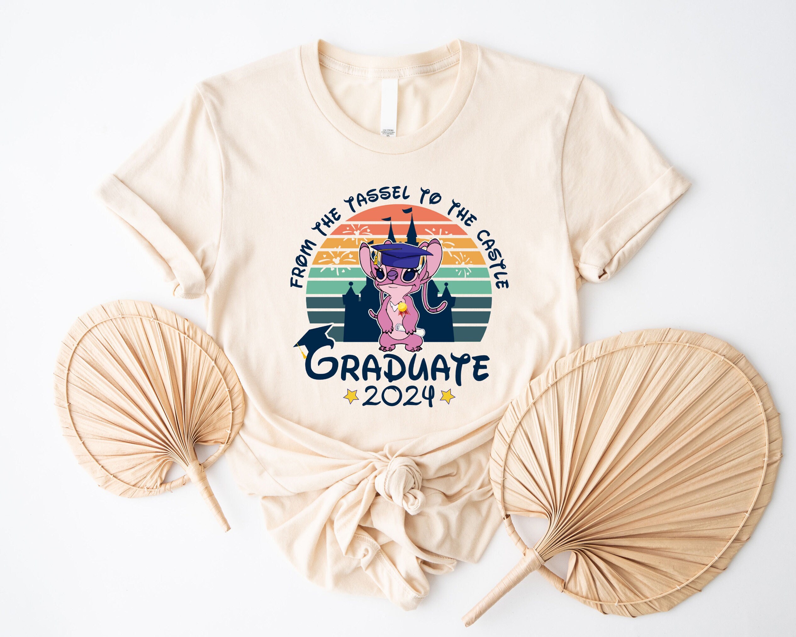 Stitch Lilo Graduate 2024 Shirt, Disney Angel Graduation Shirt sold by
