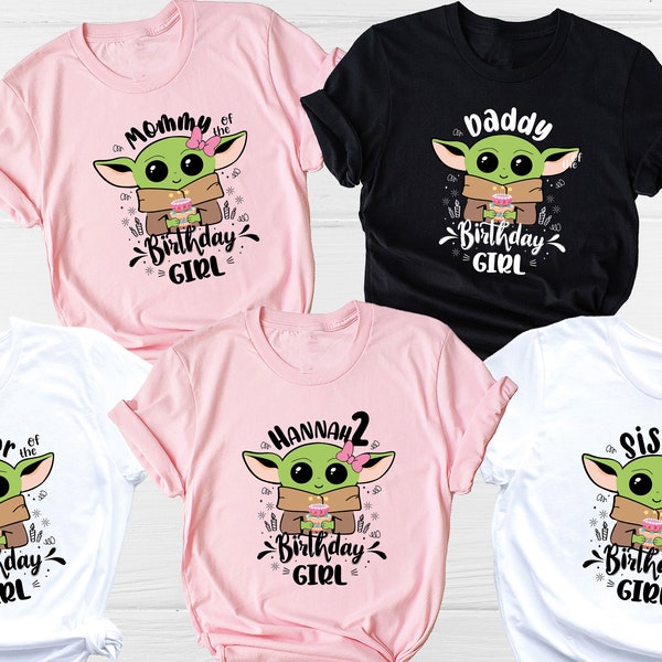 Star Wars Baby Yoda, Birthday Girl Shirt, Disney Baby Yoda Family Birthday Shirt, Star Wars Birthday Shirt, Mandalorian Birthday Shirt