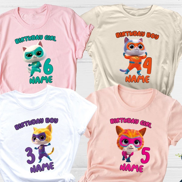 Cat Birthday Shirt, Cat Lover Shirt, Cat Mom Shirt, Kids Cat Shirt, Birthday Girl Shirt, Birthday Boy Shirt