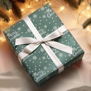 Merry Christmas Wrapping Paper, Green Wrapping Paper, Christmas Gift Wrap, Christmas Wrapping Paper, Cute Christmas Gift Wrap, Assorted Wrap