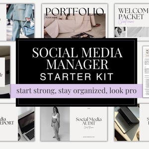 Social Media Manager Starter Kit | Social Media Manager Bundle | Social Media Manager Templates | Social Media Management