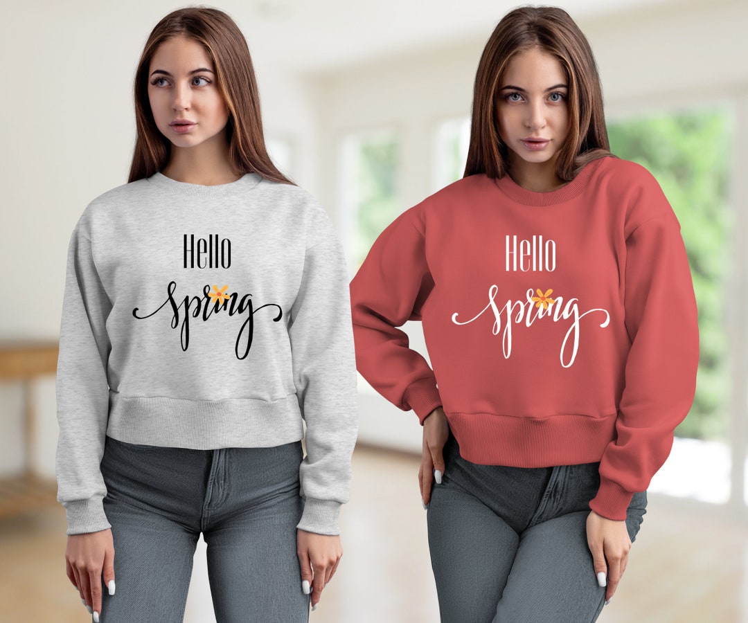 Hello Spring! SVG - Digital Download Print - Spring T-shirt Design ...