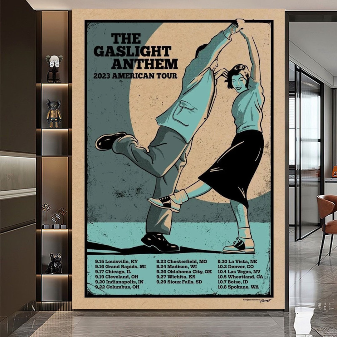 Gaslight Anthem Fall 2023 Tour Poster Etsy