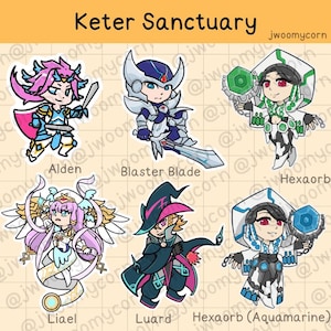 Kartengefecht!! Vanguard - Keter Sanctuary Einheit Stickers