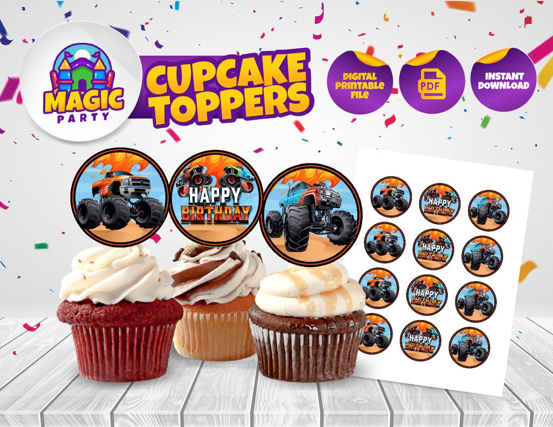 SET Of 12 CUPCAKE College Prde Cupcake Toppers Or Dessert Topper