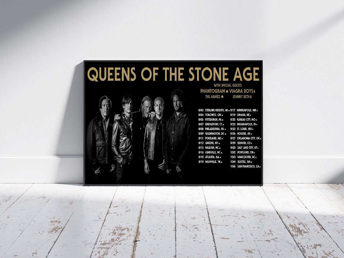 Queens of the Stone Age Tour 2023 Poster Etsy