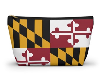 Maryland Flag Accessory Pouch w T-bottom