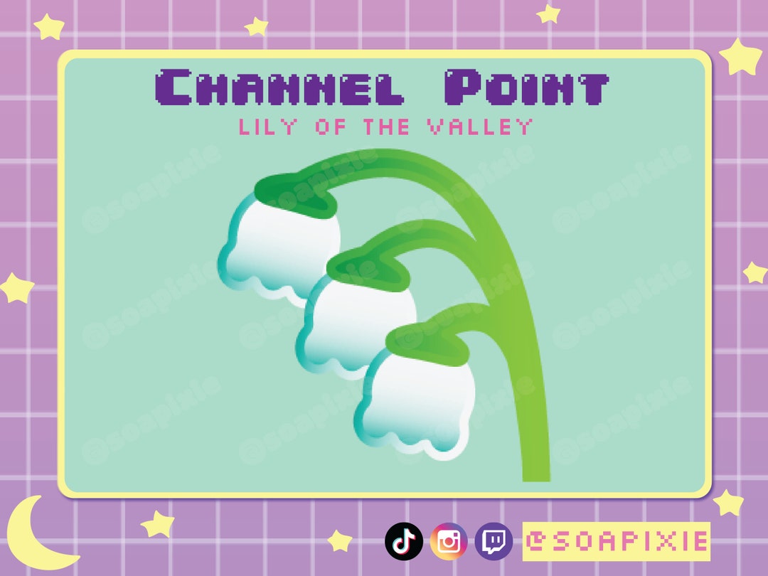 Lily of the Valley Channel Point Twitch Streamer Asset Redeem Loyalty