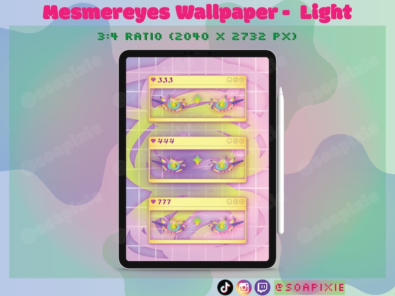 Mesmereyes Tablet Wallpaper Light Mode iPad Surface Slate Ios Android