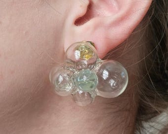 LES POULETTES BIJOUX Orecchini Bubbles In Argento 925, Gioielli Artistici In Cofanetto Regalo