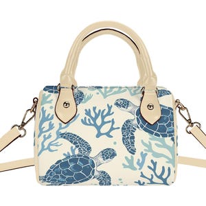 Cartable en similicuir pour amoureux des tortues de mer, sac à main pour amoureux des animaux marins, joli sac en forme de tortue, vêtements Sea Life, baskets assorties, amoureux des animaux marins