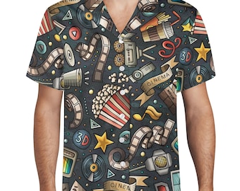 Movie Buff Hawaiian Shirt: Film Lover Gift, California Vacation Apparel