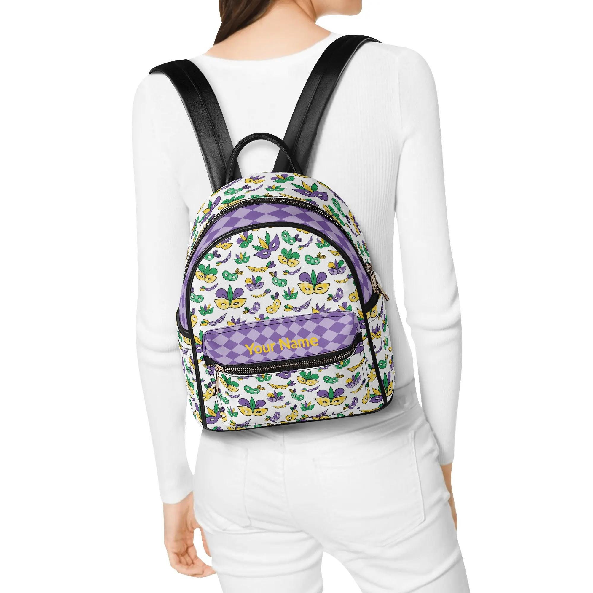 Personalized Mardi Gras Faux Leather Backpack, Party Mask Theme - Etsy Personalized Mardi Gras Faux Leather Backpack, Party Mask Theme - Etsy