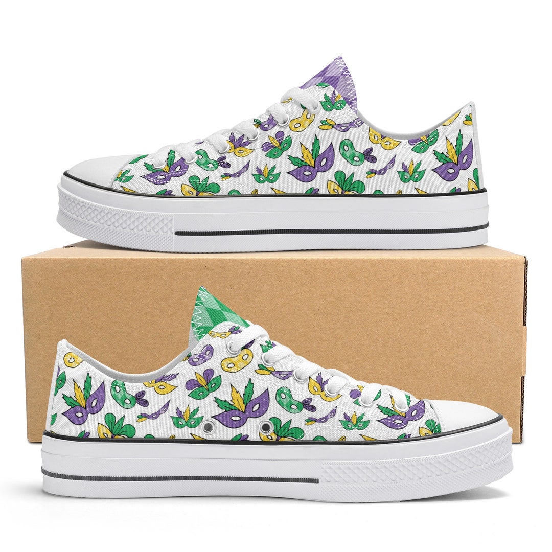 girls mardi gras sneakers
