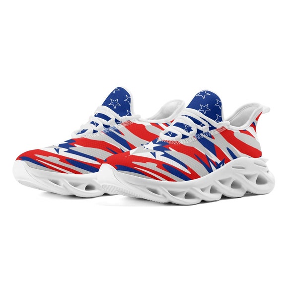 Gulaothi Running Shoes Boys Shoes With No Laces Men's Patriotic