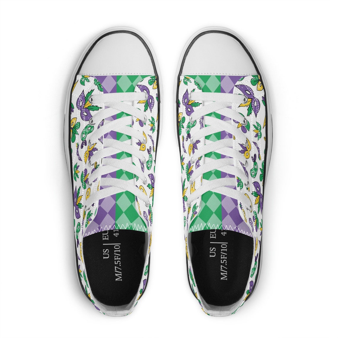 mardi gras sneakers