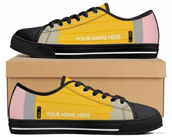 No. 2 Pencil Sneakers: Teacher All-Over Print Canvas Shoes