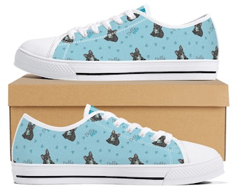 French Bulldog Canvas Sneakers: Custom Dog Mom Shoes