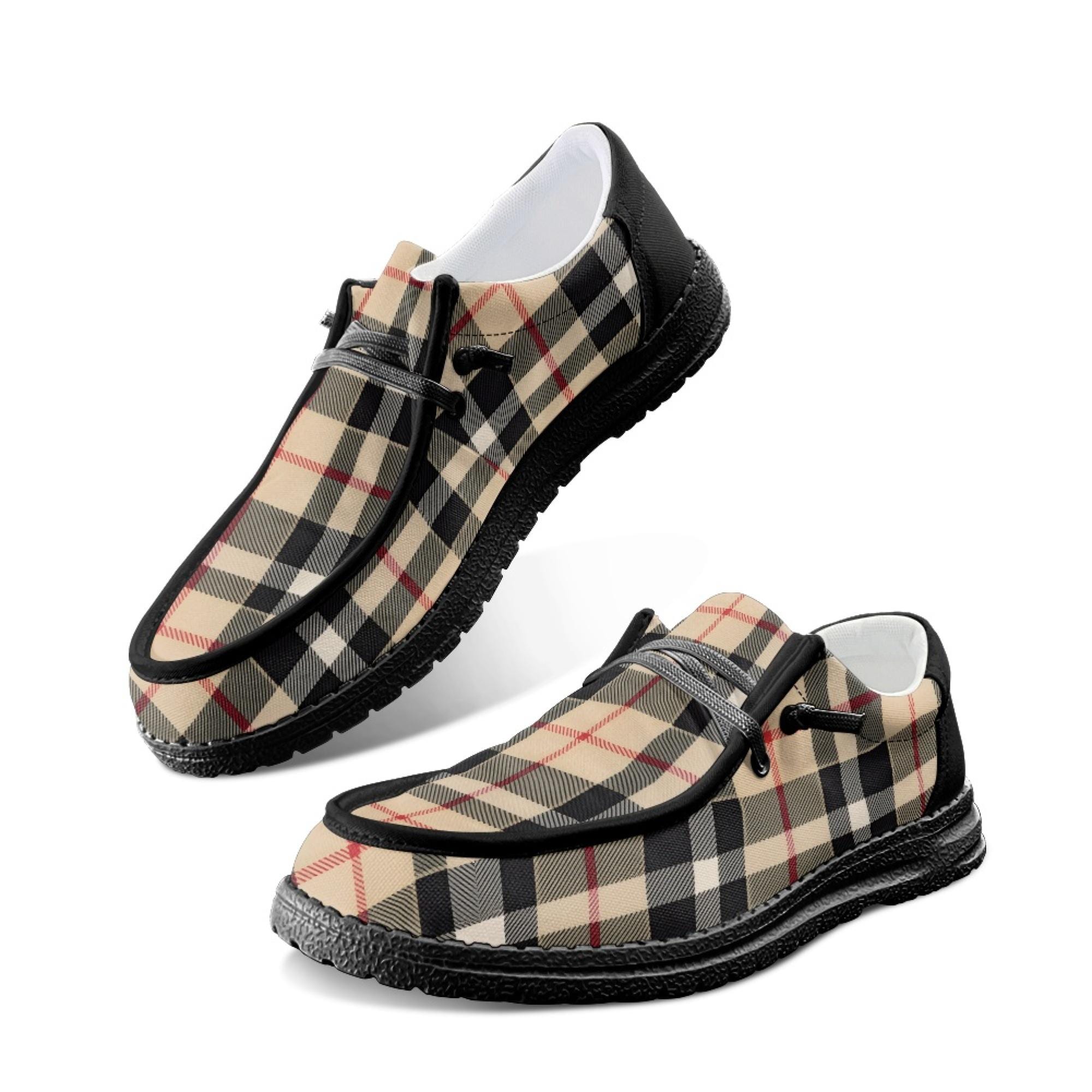 Men\'s Tan Slip-On Canvas Loafers with Tie-Dye Lining Rio Slip-On Loafer British Tan – Nisolo main image 3