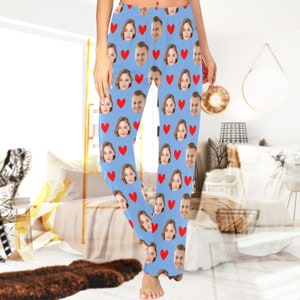 Personalized Pajamas Pants with Face/Photo,Couple Face Pajamas,Custom Photo Pajamas,Your Face You Dog on Pajama pants,Valentine's Day gift image 3