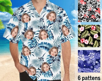 Custom Face Hawaiian Shirt for man ,custom Hawaiian shirt with face, personalized Photo Men shirt, Hawaiian shirt for man ,Best gift for men