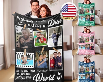 Personalisierte Flanelldecken für Erwachsene Kinder, Benutzerdefinierte Decke mit Fotos Text, Paarfoto wirft, Einweihungsgeschenk, Muttertagsgeschenk