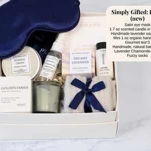 Birthday Gift Box, self care women, spa gift box, care package for her, hug in a box, congratulations gift, thank you gift for friend image 10