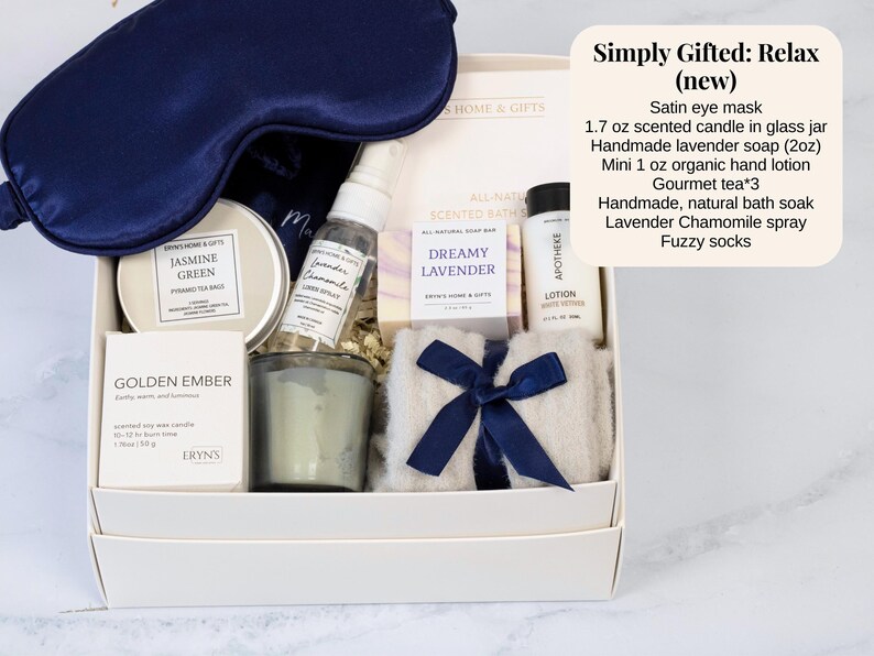 Birthday Gift Box, self care women, spa gift box, care package for her, hug in a box, congratulations gift, thank you gift for friend image 10