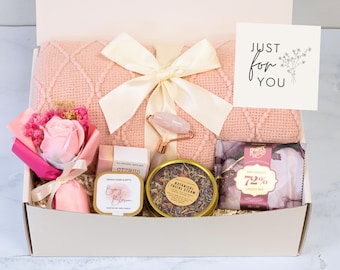 Birthday Gift Box, self care women, spa gift box, care package for her, hug in a box, congratulations gift, thank you gift for friend