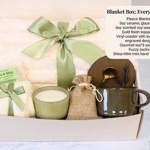 Birthday Gift Box, self care women, spa gift box, care package for her, hug in a box, congratulations gift, thank you gift for friend image 13