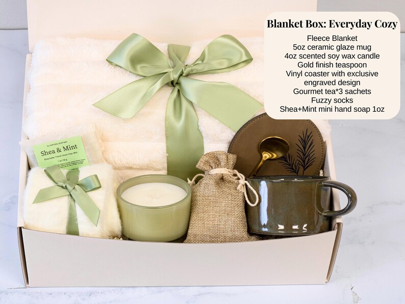 Birthday Gift Box, self care women, spa gift box, care package for her, hug in a box, congratulations gift, thank you gift for friend image 13