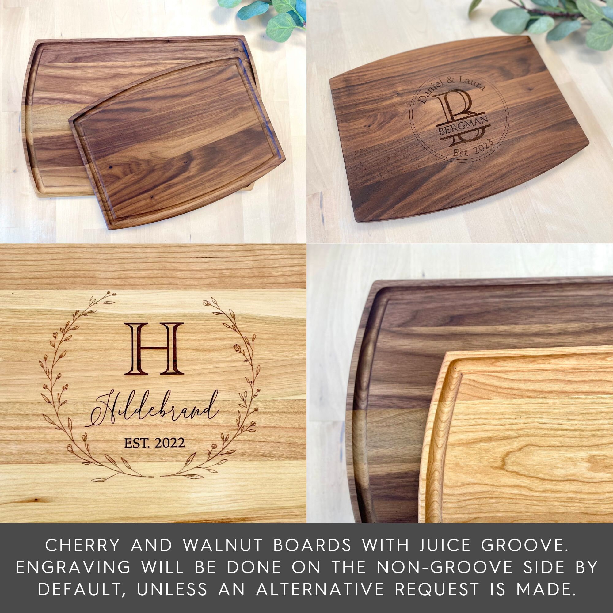 Custom Cutting Board Custom Walnut Wood Cutting Board Etsy