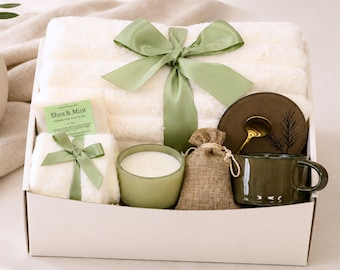Get Well Soon Heal Gift Box with Blanket, Candle & Socks | After Surgery, Thinking of You, Speedy Recovery Self Care Package for Her and Him