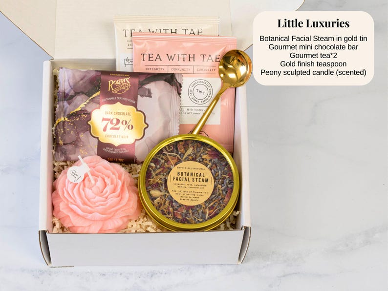 Caja de regalo para el Día Internacional de la Mujer, regalo corporativo, cesta de regalo feminista, regalo para el Día de la Mujer, paquete para mujer, regalo de empresa Little Luxuries
