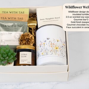Birthday Gift Box, self care women, spa gift box, care package for her, hug in a box, congratulations gift, thank you gift for friend image 11