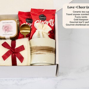 Birthday Gift Box, self care women, spa gift box, care package for her, hug in a box, congratulations gift, thank you gift for friend Love+Cheer (New)