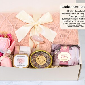 Birthday Gift Box, self care women, spa gift box, care package for her, hug in a box, congratulations gift, thank you gift for friend image 2