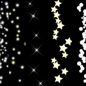 Celestial Stamp Brush Bundle - Procreate & Photoshop Bokeh Stars Moon ...