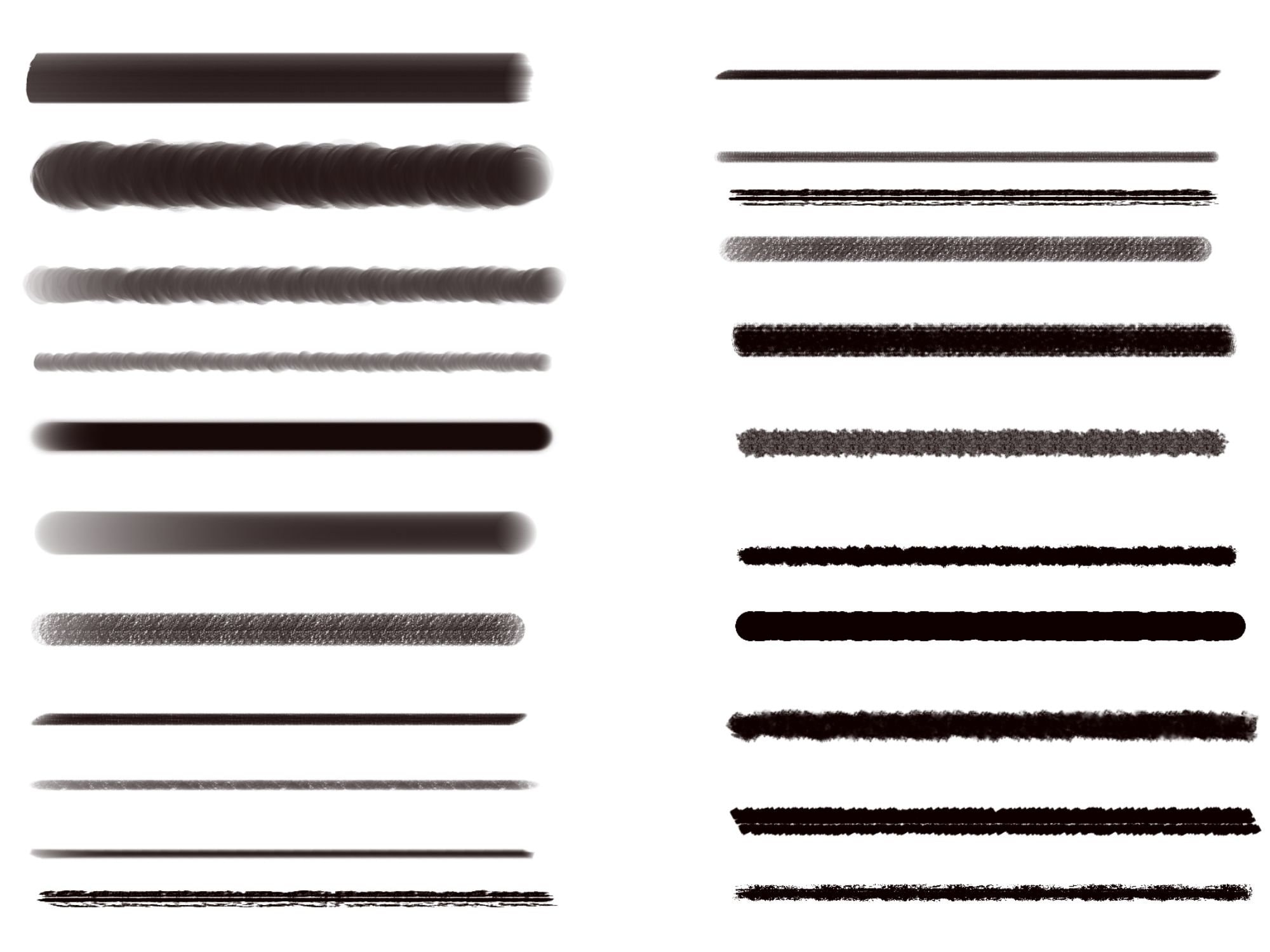 Procreate Photoshop Essential Line Art Brush, Smooth Sketch Ink Kit Art ...