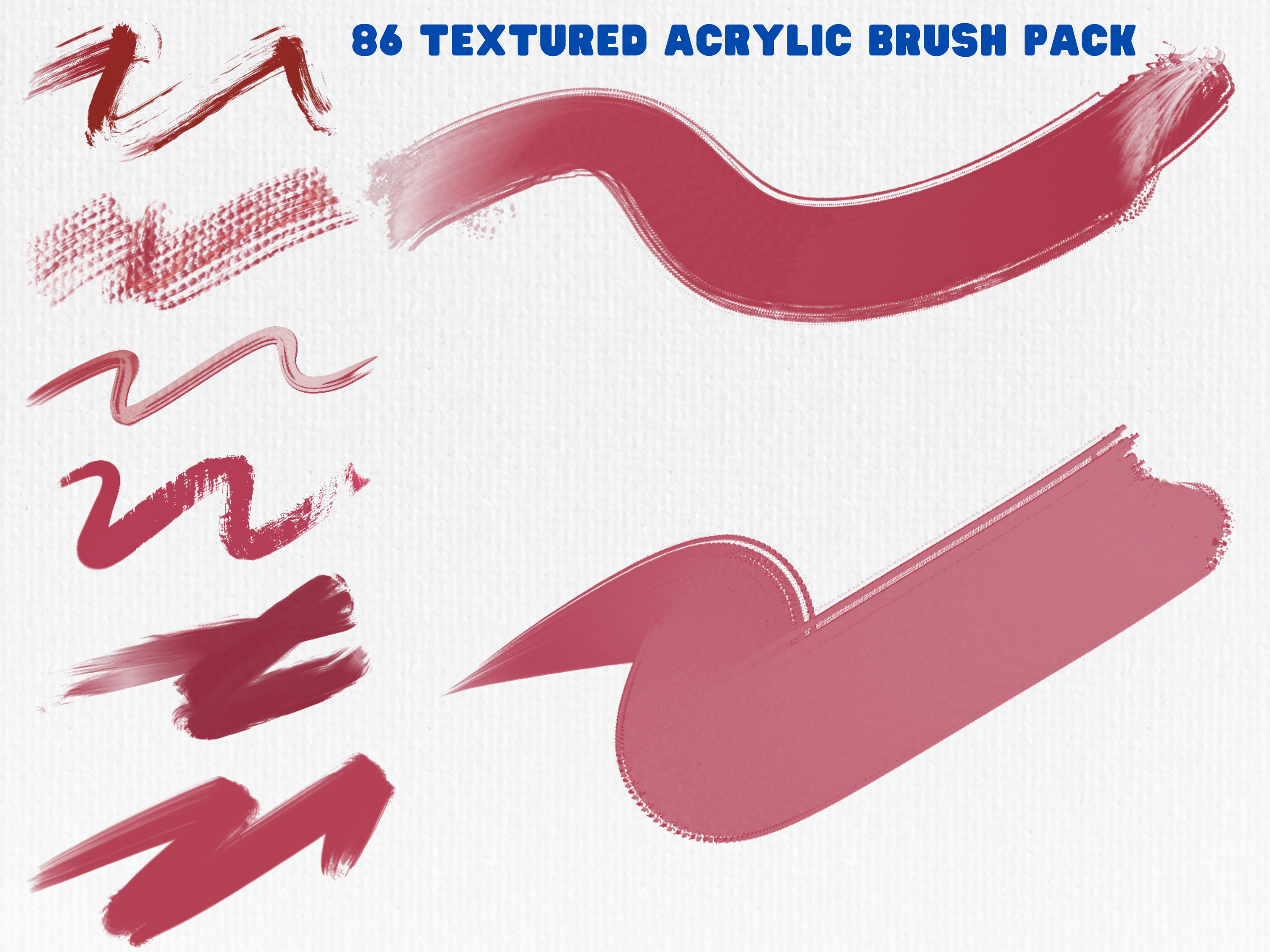 Procreate Textured Acrylic Paint Bundle Pack Brushes, Palette Knife