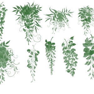 Procreate Photoshop Botanical , Foliage & Landscape Stamp Drawing Brush ...