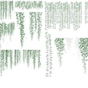 Procreate Photoshop Botanical , Foliage & Landscape Stamp Drawing Brush ...