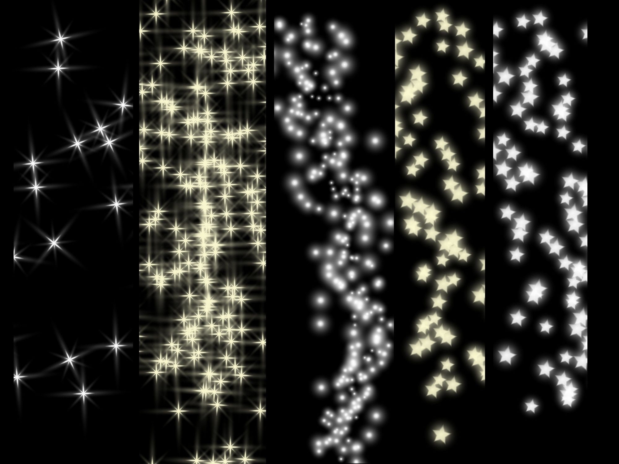 Celestial Stamp Brush Bundle - Procreate & Photoshop Bokeh Stars Moon ...