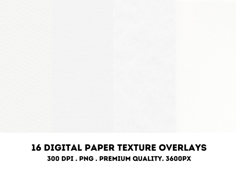 Procreate & Photoshop Paper Canvas Textures - 16 High Res Digital ...