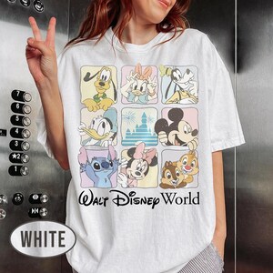 Comfort Colors® Vintage Mickey Walt Disneyworld Shirt, Retro Walt Disneyworld Tee, Disney Trip Shirt, Disneyworld Family Vacation Tee White