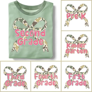 Retro Back to School Boys Old Camo PNG Bundle, Kindergarten Design, First Day PNG, Pre-K to Third Grade Png,School Boy Sublimation