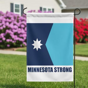 Minnesota Strong Yard Flag, Minnesota Pride Garden Flag, Unity and Resistance Outdoor Decor
